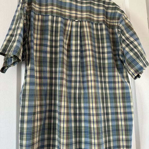 Knights Sportswear Large Green Plaid Button Down - Picture 5 of 6